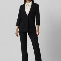van heusen woman Van Heusen Self Design Single-Breasted Formal Blazer image 2
