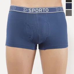 Sporto by Macho Men Pack Of 4 Combed Cotton Trunk-picture-0