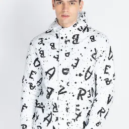 Status Quo Men Hooded Typography Printed Casual Padded Jacket-image-48
