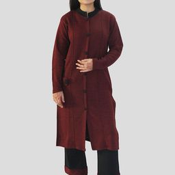 HAUTEMODA Women Regular Pure Wool Kurta with Palazzos-image-66