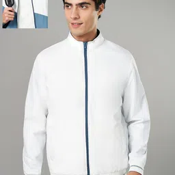 Urban Ranger by pantaloons Men Crop Bomber with Patchwork Jacket-29