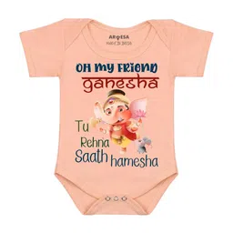 Arvesa My First Ganpati Printed Bodysuit-90