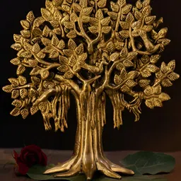 The Advitya Gold-Toned Kalpavriksha Tree Religious Figurine Showpiece-image-53