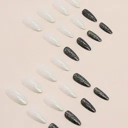 The Pink Truck Set of 24 Artificial Reusable Nails With Shimmer Design image 2