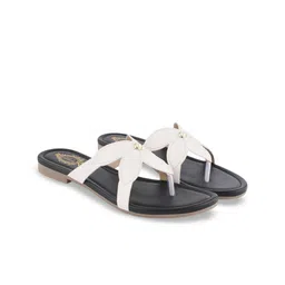 Stylestry Women Printed Open Toe Flats with Bows-12