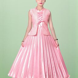 PRENA FASHION Satin Fit & Flare Maxi Dress-image-91