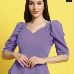 Metronaut Women Pack Of 2 Sweetheart Neck Crop Top-image-85