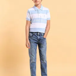 U.S. Polo Assn. Kids Boys Slim Fit Light Fade Jeans-57