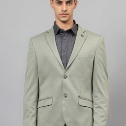 Cantabil Notched Lapel Slim Fit Single Breasted Blazer-image-40
