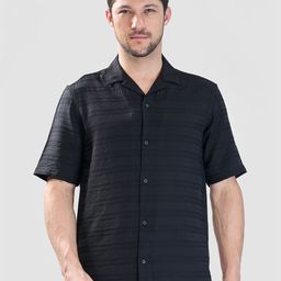 XKIND Men Relaxed Horizontal Stripes Casual Shirt-image-25