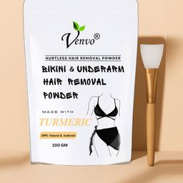 VENVO Turmeric Herbal Wax Powder With Brush- 100 g-image-92