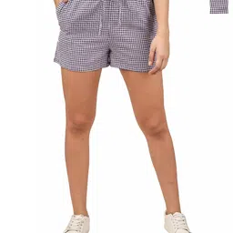 Klart Women Checked High-Rise Technology Shorts-image-73