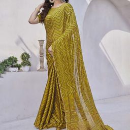 PHORIA STYLE Striped Silk Blend Saree-image-28