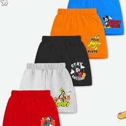 YK Disney Boys Pack Of 5 Printed Mickey & Friends Shorts-picture-43