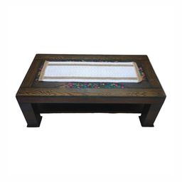 TANLOOMS White & Brown Striped Self Design Jute Centre Table Runner-37