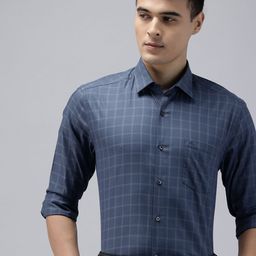 Arrow Manhattan Slim Fit Checked Pure Cotton Formal Shirt-picture-42