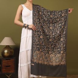 Kala Maison Floral Embroidered Shawl-picture-2
