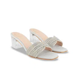 Shoetopia Embellished Party Block Sandals-image-60