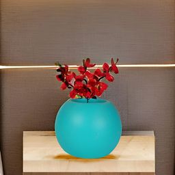 LASAKI Peblo Blue Small Aqua Ceramic Planters-image-3