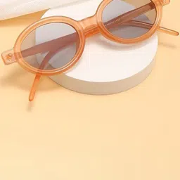 AUGEN Unisex Black Lens & Black Oval Sunglasses with-image-37