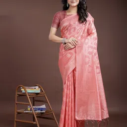 Astita Ethnic Motifs Woven Design Zari Saree-image-80