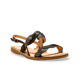 Saint G Women Textured Open Toe Flats-image-16