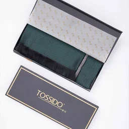 Tossido Men Woven Design Reversible Stole & Pocket Square Set-4