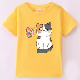 BLUSHES Kids Graphic Printed Round Neck Cotton T-shirt-10