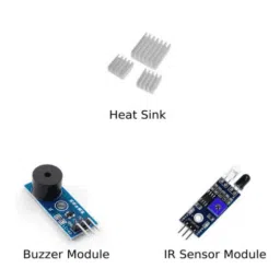Raspberry Pi4 Model B 2GB Ultimate Kit with Pi4 2GB, Case, Power Adapter, Heatsink, Fan, 32GB SD Card, Sensors, Manual, HDMI and Ethernet Cable image 4
