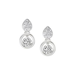 Sparkles Lab Grown Diamond 0.65 Carat IGI Certified Round Shape Earrings 14K-image-97