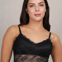 bare dezire Floral Full Coverage Lightly Padded Bralette Bra-picture-34