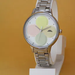 VIRAKTI Women Round Dial & Bracelet Style Straps Analogue Watch G-81-YELLOW STEEL-picture-54