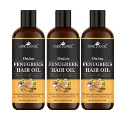 Park Daniel Set Of 3 Onion Fenugreek Hair Oil- 60 ml Each-45