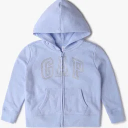 GAP Kids Girls Brand Logo Printed Hooded Sweatshirt-image-74