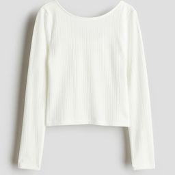 H&M Girls Ribbed Jersey Top-image-68