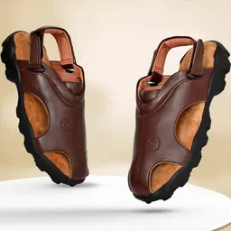 Bizazo Men Synthetic Leather Sandals-picture-43