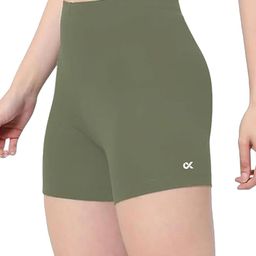Xjarvis Women Mid-Rise Yoga Sports Shorts-image-59