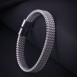 The Roadster Lifestyle Co Men Silver-Plated Bracelet-image-120