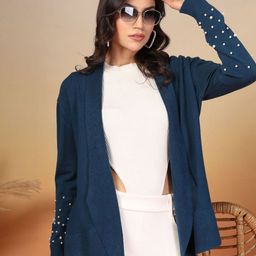 Juelle Winterwear Stylished Front Open Woollen & Cosy Shrug image 4
