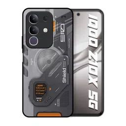 QRIOH Unisex IQOO Z10x 5G Abstract Tech Lifestyle Shockproof Glass Back Case-picture-35