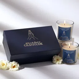 Parkash Candles White & Blue 2 pieces Jar Candle-22