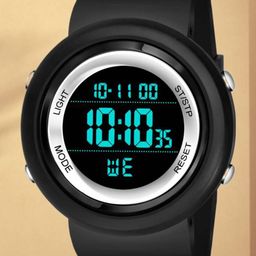 Hala Men Aluminium Dial & Straps Digital Watch BEN-BLACK-SILVER-05-18