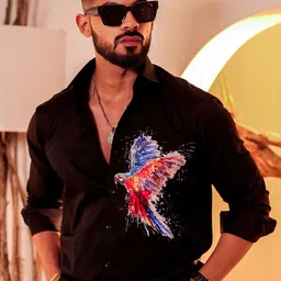 Foomer Men Standard Floral Opaque Printed Casual Shirt-image-130