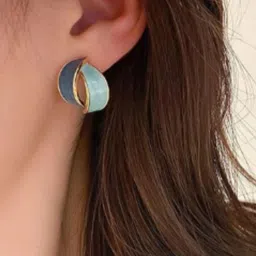 SUBHAGALANKAR Gold-Plated Contemporary Studs-54