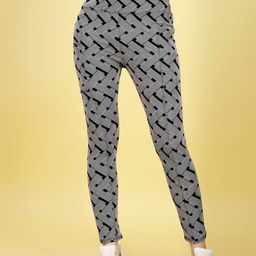 POOJARAN SAREE Women Printed Dry Fit Stretchable Tights-image-87