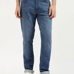 United Colors of Benetton Men Blue Cotton Slim Fit Low Distress Jeans-picture-8