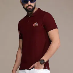SZN Men Moisture Wicking Graphic Printed Polo Collar Slim Fit T-shirt-picture-21