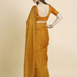 RATAN Sequinned Poly Chiffon Saree image 4