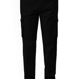REOUTLOOK Men Relaxed High-Rise Cargos Trousers-image-3