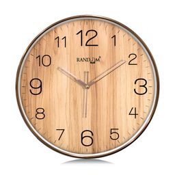 RANDOM Brown & Black Textured Contemporary Wall Clock-picture-42